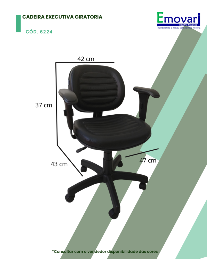 6224 CADEIRA EXECUTIVA GIRATORIA